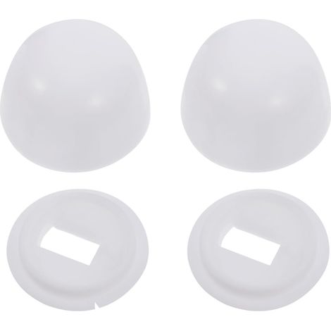 Cache-boulon de Toilette Couvre-vis, Blanc (1/5)