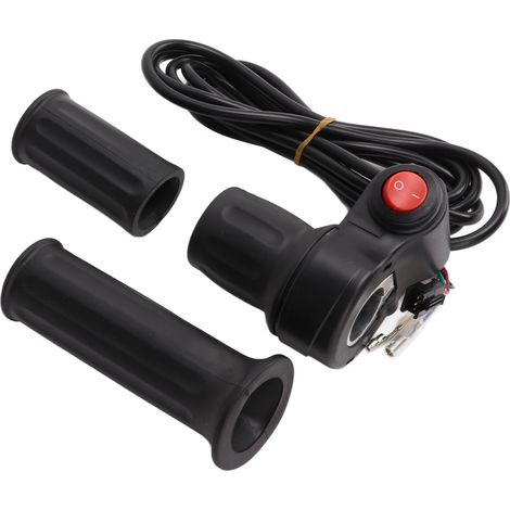 Poignée d'accélération pour vélo électrique, compatible 12V-99V, durable à demi-tour pour guidon fendu (1/5)