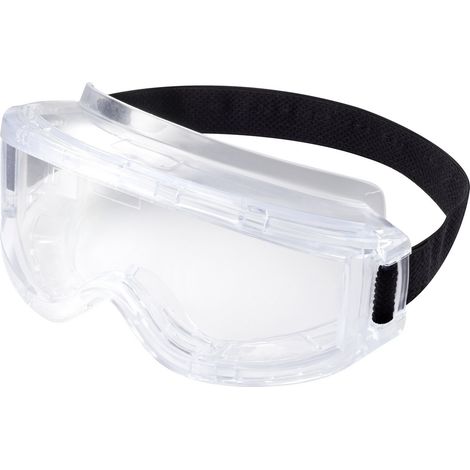 TOOLCRAFT  TO-5343216 Vollsichtbrille inkl. Kopfhalterung Klar EN 166 DIN 166