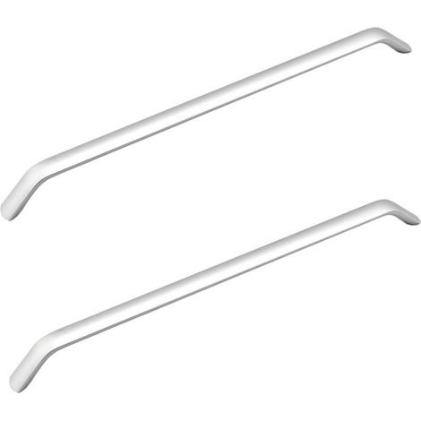 JSSEVN-tiradores plateados para armarios, gabinetes, cajones de cocina y muebles de dormitorio, con una distancia entre orificios de 288 mm.
