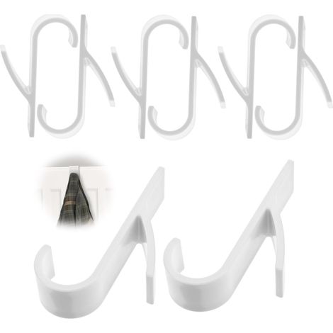 8 Pcs Crochet Radiateur Rond, Patere Radiateur Seche, Crochet Serviette Salle De Bain, Accroche Sèche-serviettes Plastique,Crochets pour Chauffant Peignoir,Tous Les Radiateurs Standards (1/5)