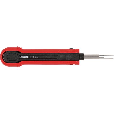 KS Tools - Extracteur de cosses pour connecteurs plats et Faston - 4,8 / 5,8 / 6,3 mm - 154.0122 (1/2)