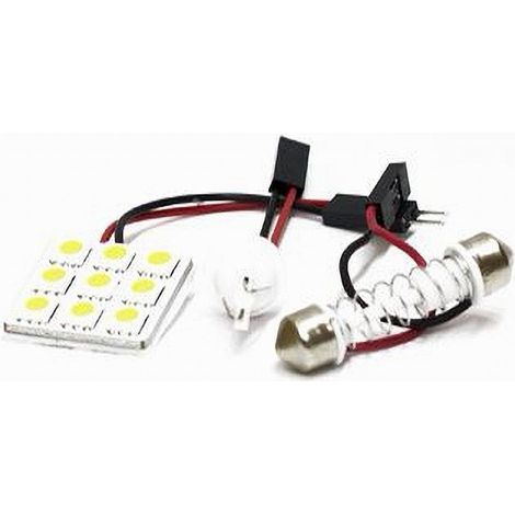 TRADE SHOP - Chip Led 2 Watt 12v Auto 9 Led Luce Ultra Luminose T10 6000k Maxtech L-m01 - (1/2)