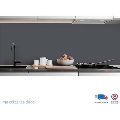 Crédence : Gris ardoise RAL 7015 - Alu composite - 60 - 120 (1/3)