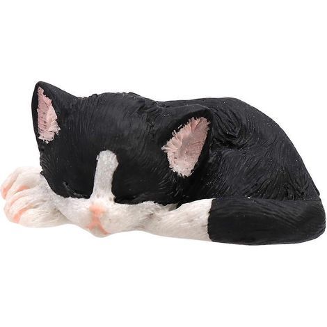Autocollants magnétiques en résine représentant un chaton créatif pour réfrigérateur, pour la cuisine (noir)-5x2cm-Black (1/4)