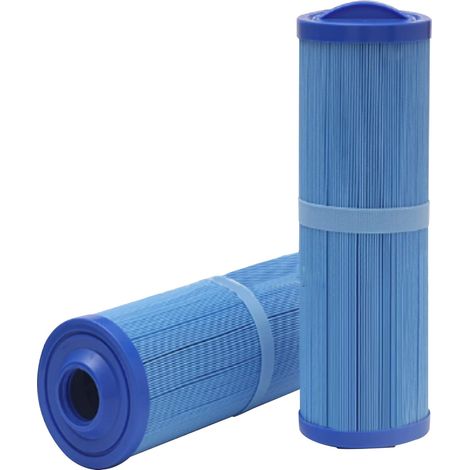 Lot de 2 filtres de piscine compatible avec Unicel 4CH-949 Filbur FC-0172 SD-01143 Waterway 817-4050, Pleatco PWW50L Teleweir 50, Rising Dragon 50, SC757, FD2007 Bleu (1/4)