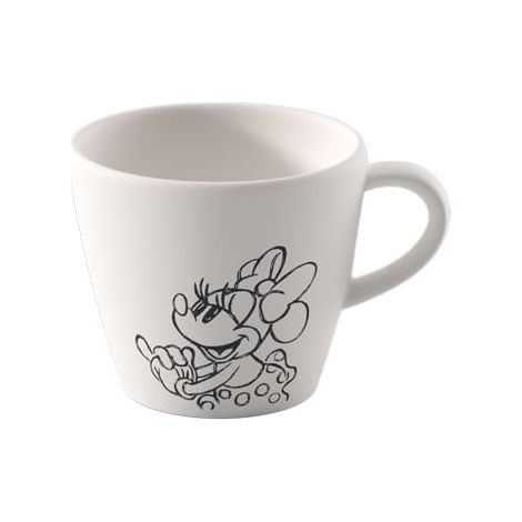 Manufacture Rock blanc – tasse à expresso, blanc, résistant au lave-vaisselle/micro-ondes, look ardoise avec décor à la craie (1/4)