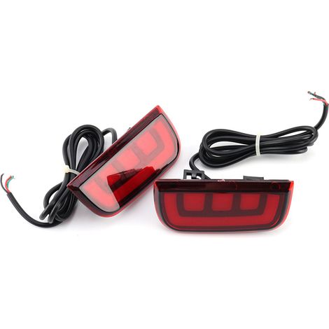 2x Feu Arrière de Pare-chocs LED DRL Stop Réflecteur Anti-Brouillard pour Civic 2016-2017 (1/4)