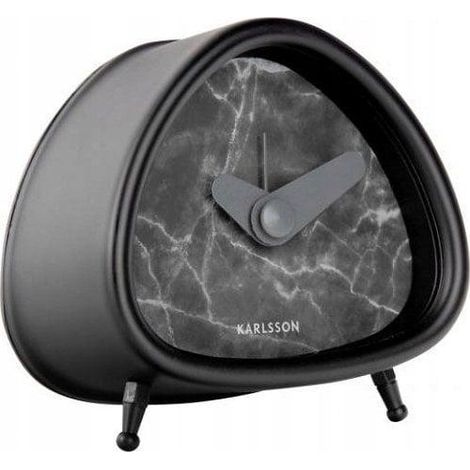 Karlsson Marble reloj despertador negro diseño moderno compacto