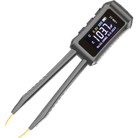 Pince testeur pont numérique pour composants électroniques, mesure auto résistance capacité inductance, écran couleur LCD, batterie 400mAh, Type-C (1/5)