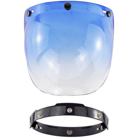 QORVA-Visière de casque ouvert pour moto, accessoire de casque à bulles (1/5)