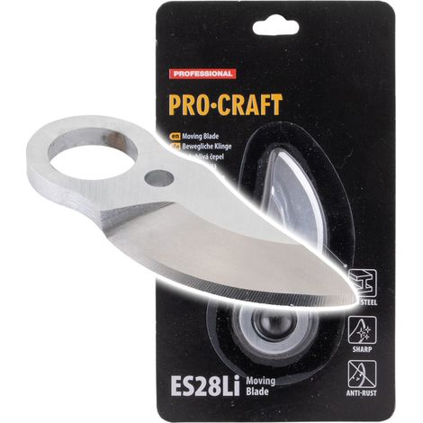 Procraft ES28Li Moving Blade Ersatz Oberklinge für Akku Astschere ES28Li