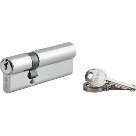 Schlosszylinder mit gezahntem Schlüssel Ecopro vernickelt - 30 x 60 - Verschiedenes - THIRARD - 00007391