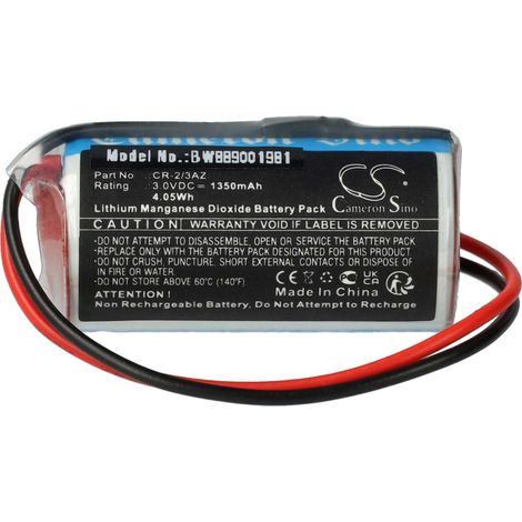 vhbw Battery compatible with Verisure Camera Detector, Nattsikringspanel, Night Control Alarm Units, Home Security (1350mAh, 3 V, Li-MnO2) (1/4)