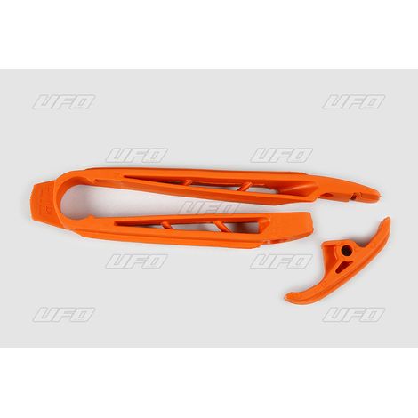 Guía de cadena UFO para KTM SX/SXF '07-'10, EXC '08-'11 Naranja