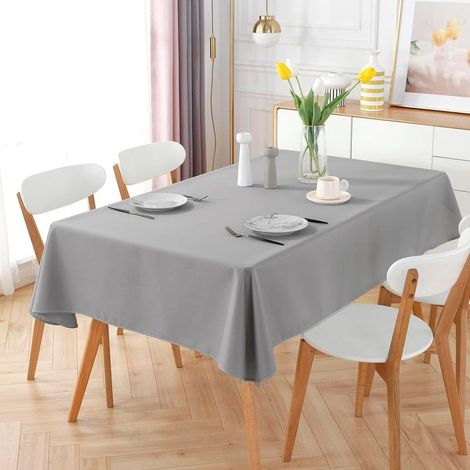 Nappe anti-tâches rectangle 140x180 cm gris (1/5)