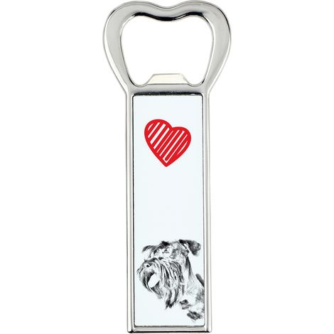 Terrier ceco, Cesky Terrier - apribottiglie con cane, apri frigo personalizzato, regalo unico per uomo di Art-Dog (1/5)