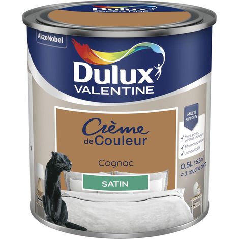 [PROMO] Peinture Crème De Couleur Satin Cognac 0,5 L - Dulux Valentine