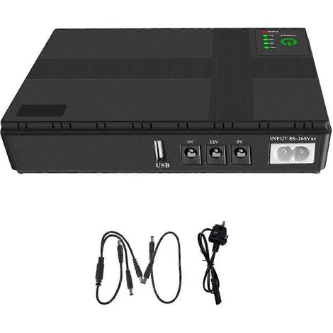 Mini-USV-Backup-Batterie 10400mAh, unterbrechungsfreie Stromversorgung für Router und Kamera, UK-Stecker, kontinuierlicher Schutz.