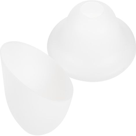 Lot de 2 abat-jour en plastique pour lampe de chevet, en forme de fer à cheval ou de parapluie. (1/5)