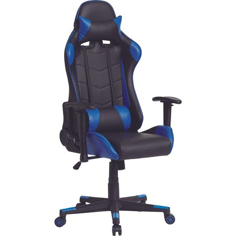 Sillón De Oficina LIAM Azul. Alto 83 Cm. Ancho 52cm. Altura Silla 130. Reclinable 180 (1/5)