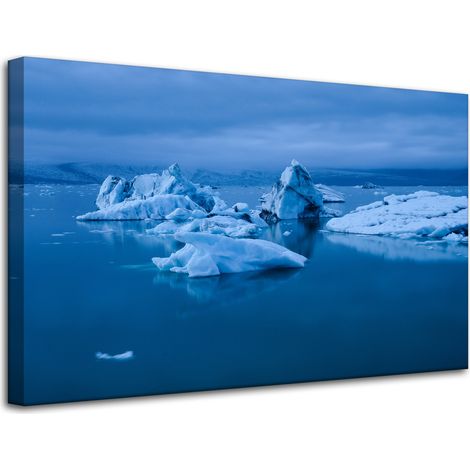 Lienzo impreso Naturaleza Islandia iceberg 80x50