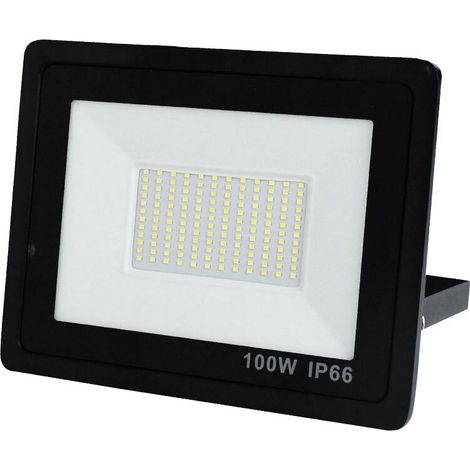 Lot de 1 spot LED extérieur 100W, spot LED extérieur 220V puissant IP66 étanche, éclairage de sécurité 3000K blanc chaud pour terrasse, jardin, cour, parc, garage (1/5)