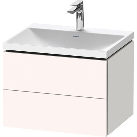 Duravit L-Cube c-shaped Set wandhängend, 2 Schubkästen, ohne