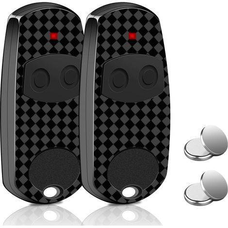 Lot de 2 Télécommandes Portail - 433,92MHz 2 Canaux - Compatible CAME TOP432EV - 2 Piles Supplémentaires Incluses (1/5)