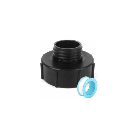 Adaptador IBC S100x8 a S60x6 con ruban PTFE para depósito de agua de lluvia de 1000 L, adaptador de depósito IBC para depósito de agua de lluvia