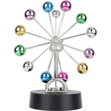 Pendule Newton, Balance de Newton Perpetuel, Physique Science Mouvement perpétuel Pendule de Newton Adulte, pour Divertissement de Bureau Décoration de Bureau à Domicile (1/4)