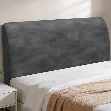 Housse Tete de Lit 180 (Gris Foncé Polaire Silver Fox) (1/5)