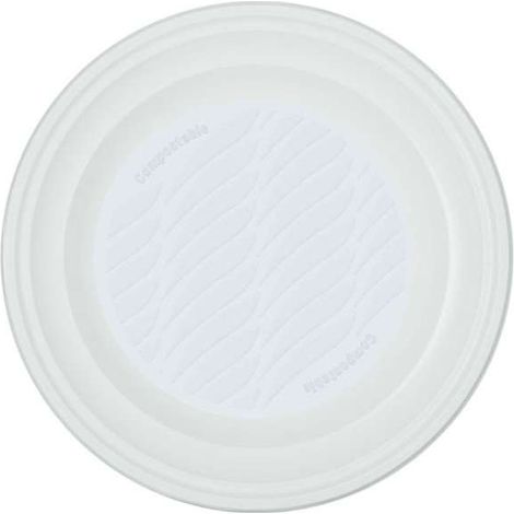 Piatto Fondo Bianco Pz 50 Natural Bibo