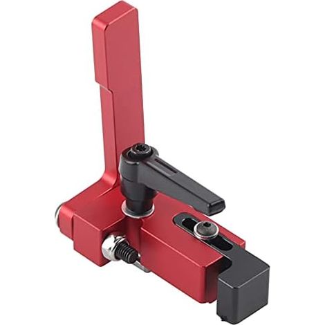 CSPARKV Type-75 Woodworking Tool Miter Track Stop t-Nut Accurate Length Limit Device Red Miter Limit Woodworking Tool (1/5)