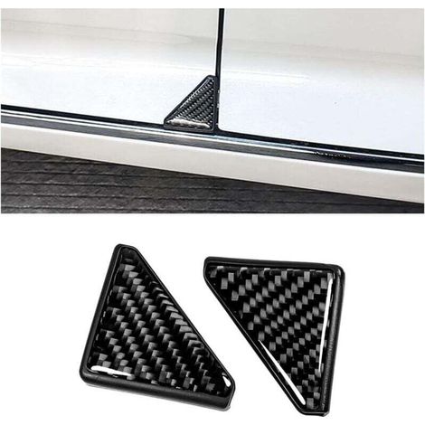 (Noir, 2 pièces) Protections d'angle de portière de voiture, anti-rayures, couverture décorative anti-collision d'angle de portière avant de véhicule-DOU