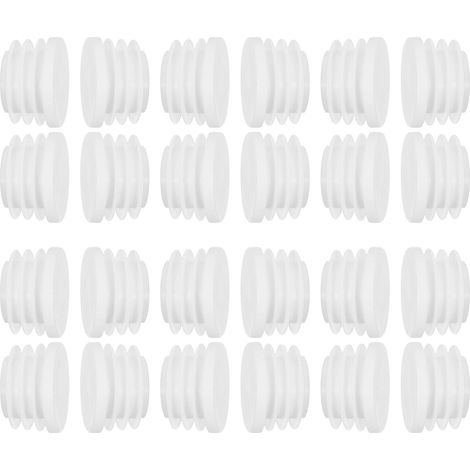 Lot de 60 bouchons ronds en plastique pour tubes de meubles (1/5)