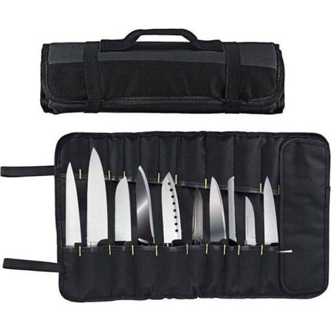 Sac de Rangement Polyvalent pour Couteaux de Chef, étui de Rangement Portable pour Couteaux Professionnels sans couteaux Femeo (1/5)