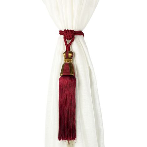 FERMATENDE Embrasse WILSON © Cordone e Nappe a Sfera 2 PEZZI Bordeaux (1/5)