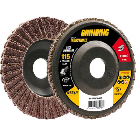 GRINDING INDUSTRIALE DISCO LAMELL ALOX 115 GR  80- 10,0 pz
