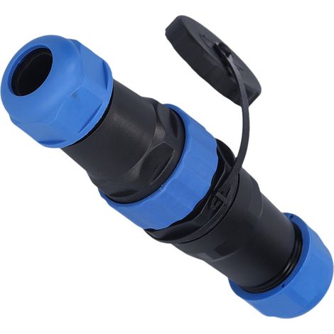Wasserdichter Luftfahrtstecker (IP68) SP2824, 2-polig, Stecker/Buchse, 250 V, 5 A, Lötanschluss, Hochleistungsanschluss (1/5)