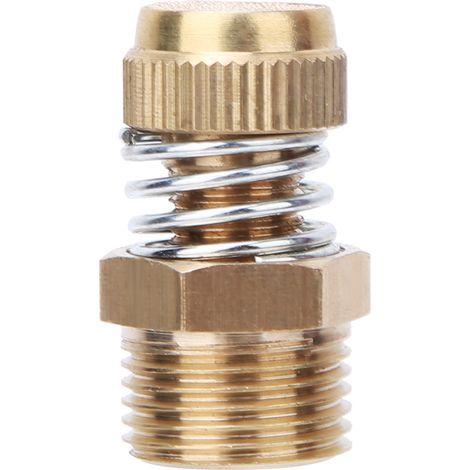 10 silencieux pneumatiques en laiton, raccord mâle BSPT 3/8 pouce pour silencieux de soupape électromagnétique, échappement d'air (1/5)