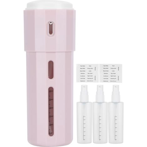 3 en 1 Distributeur de Voyage Portable Flacon Vide pour Shampoing, Lotion, Gel Douche et Savon (1/5)