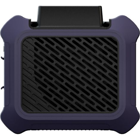 Ventilador portátil recargable por USB que se sujeta a la cintura, ideal para acampar y actividades al aire libre. Dispositivo de refrigeración portátil multifuncional con función de luz nocturna.