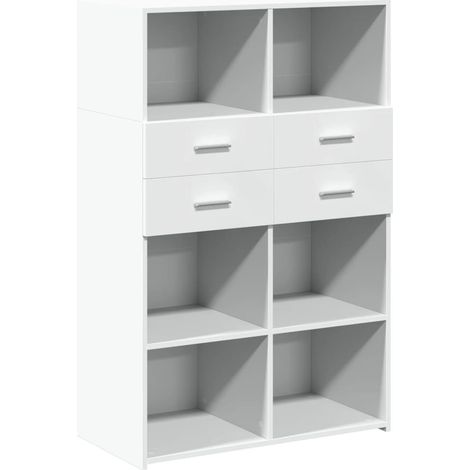 GBLY Highboard Weiß 80x42,5x124 cm Holzwerkstoff (1/5)