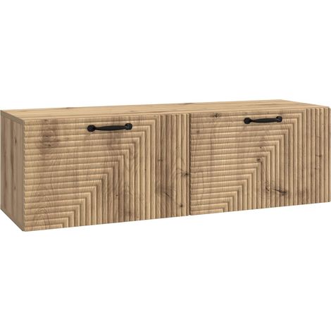 vidaXL  Wall-Mounted TV Cabinet  Artisan Oak 98 x 31 x 30 cm