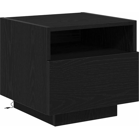 Meuble de chevet,Cabinet de chevet,Table de nuit Chêne noir 40 x 39 x 37 cm Bois d'ingénierie CFW377100 (1/5)