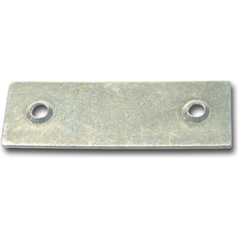 Blindplattl für Einlegstange, 18 x 53 mm, Stahl verzinkt