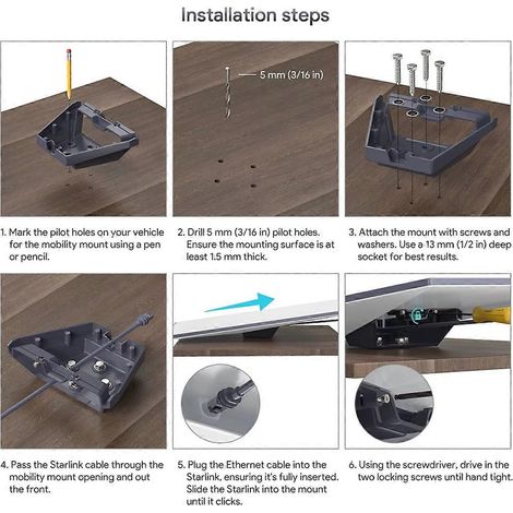 SK0092 Compatibilité avec le support de mobilité standard pour antenne parabolique standard V3 pour la génération 3 (1/5)