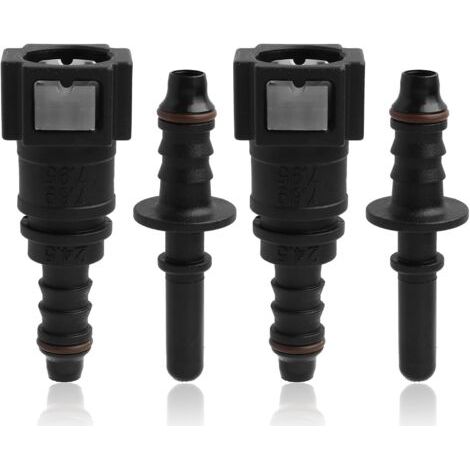 7.89mm à 8mm Droit Voiture Carburant Tuyau Rapide Libération Connecteur de Tuyaux d'Essence, Kit de connecteur de coupleur à dégagement rapide de tube Adaptateurs de coupleur à dégagement (1/5)