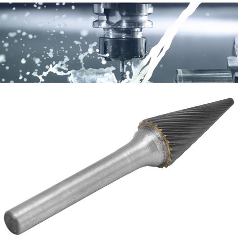 12-mm-Rotationsfeile aus Einkristall-Hartmetall, verschleißfester Schleifkopf aus Wolframstahl MX1225M06 (1/5)